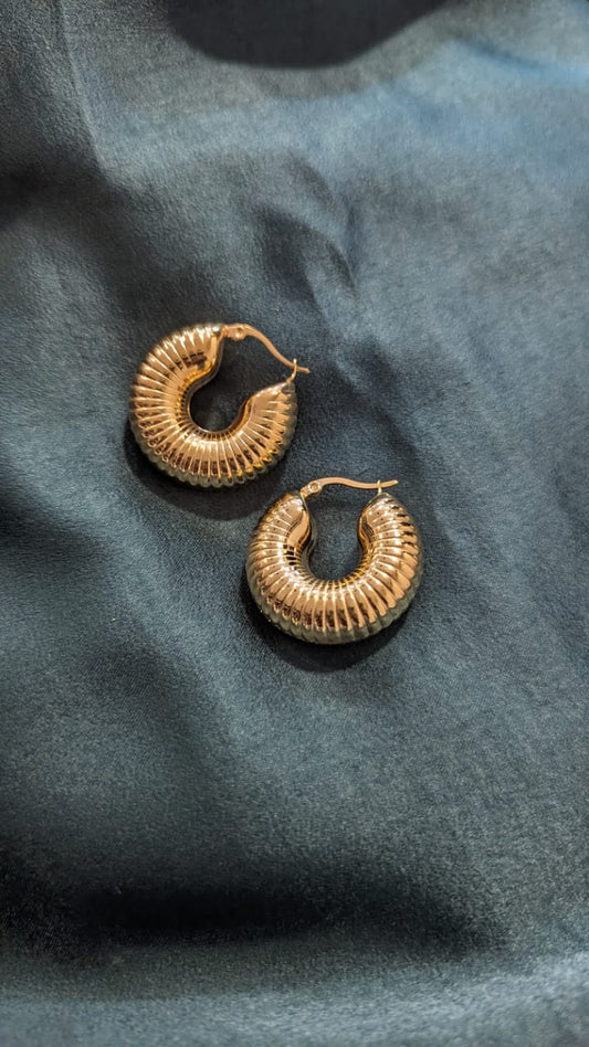 Chunky Gold Hoops