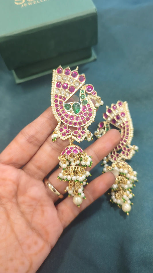 Peacock Jhumka
