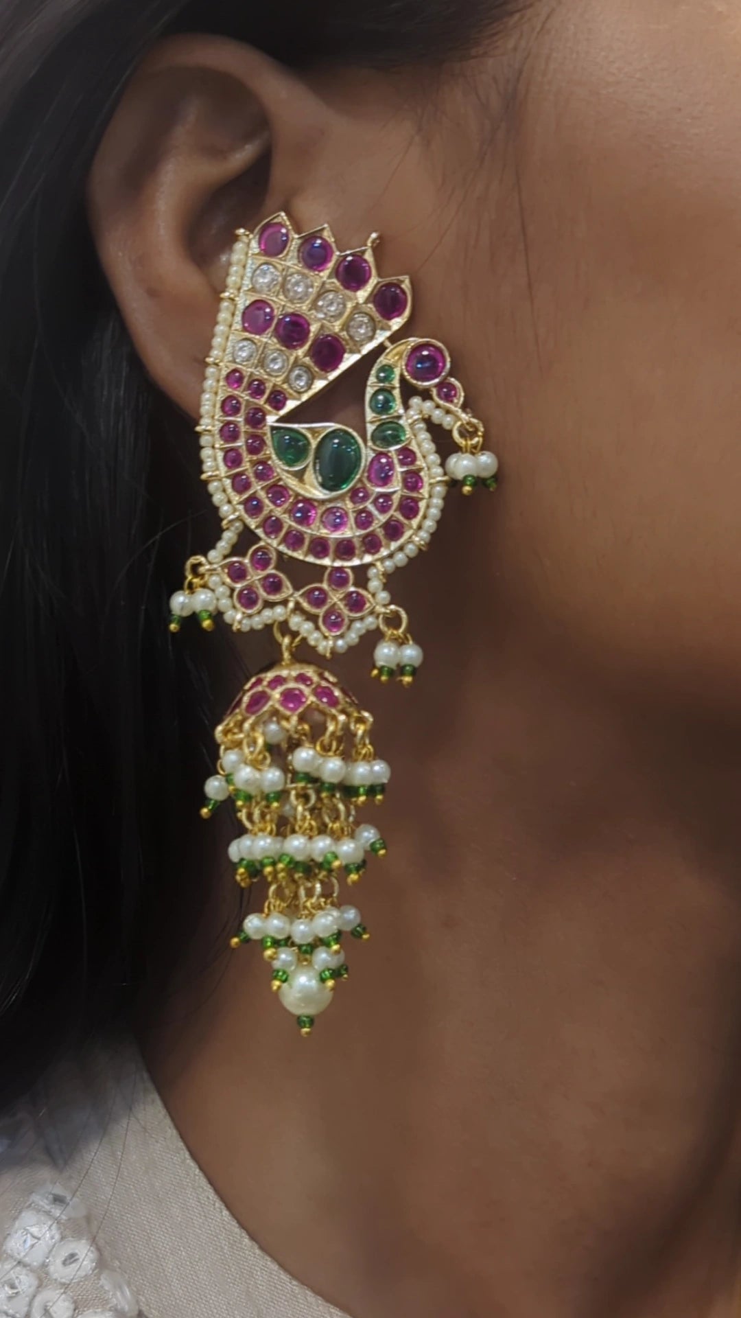 Peacock Jhumka