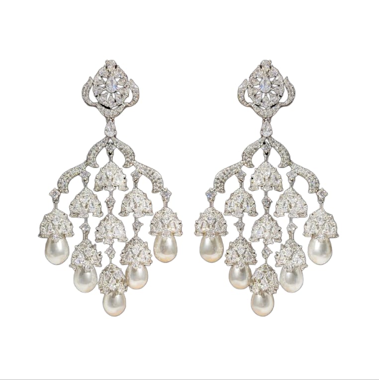 Reshma Diamond & Pearl Earrings