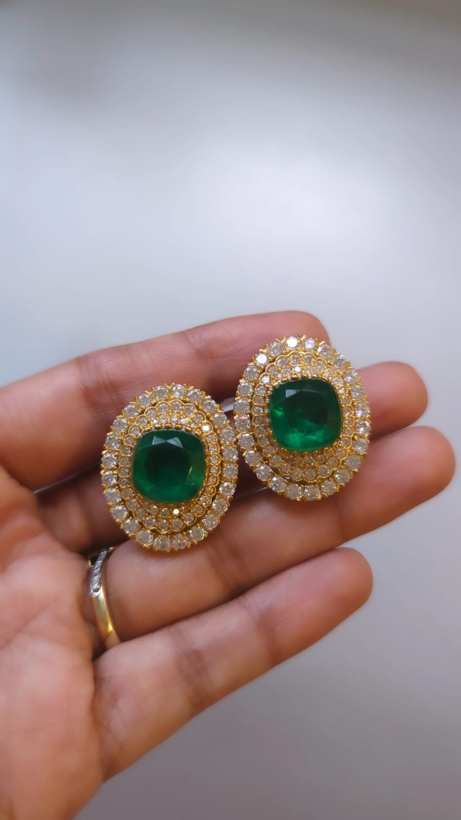 Gopika Emerald Studs