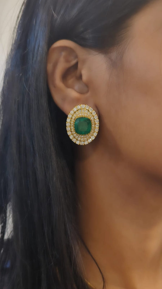 Gopika Emerald Studs
