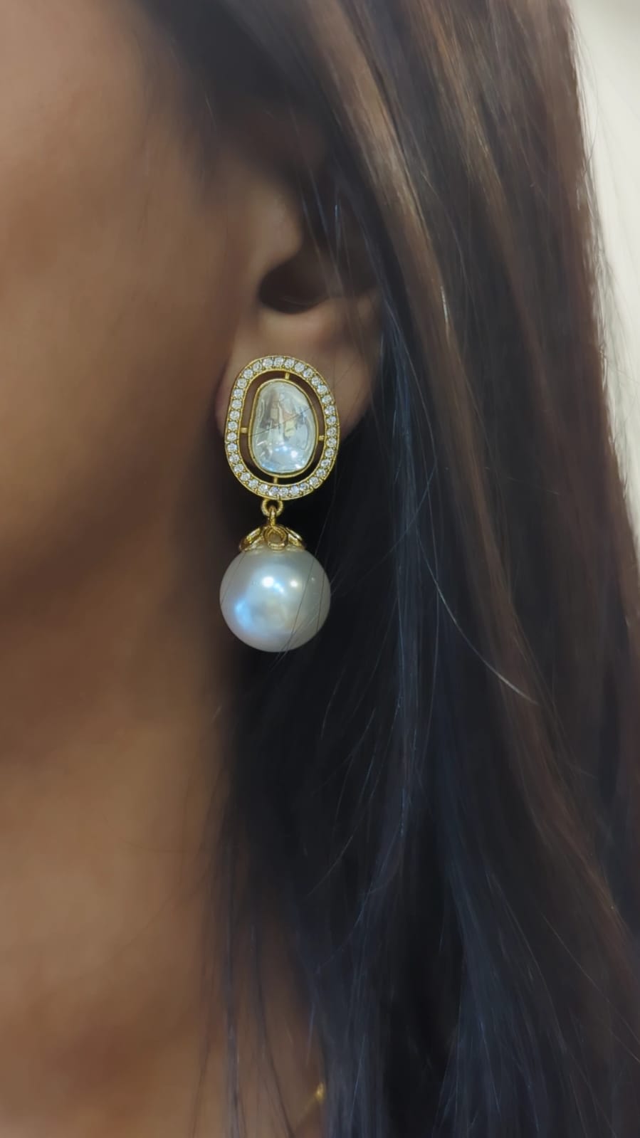 Mango Polki Earrings