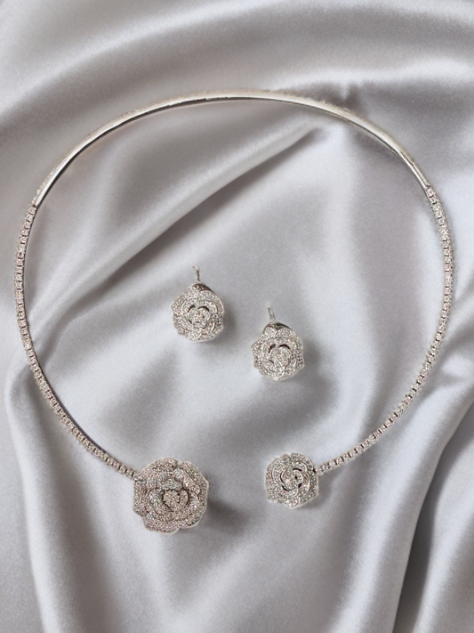 Rose Diamond Hasli Set