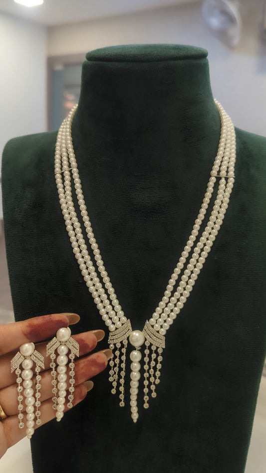 Shuchi Pearl Necklace Set