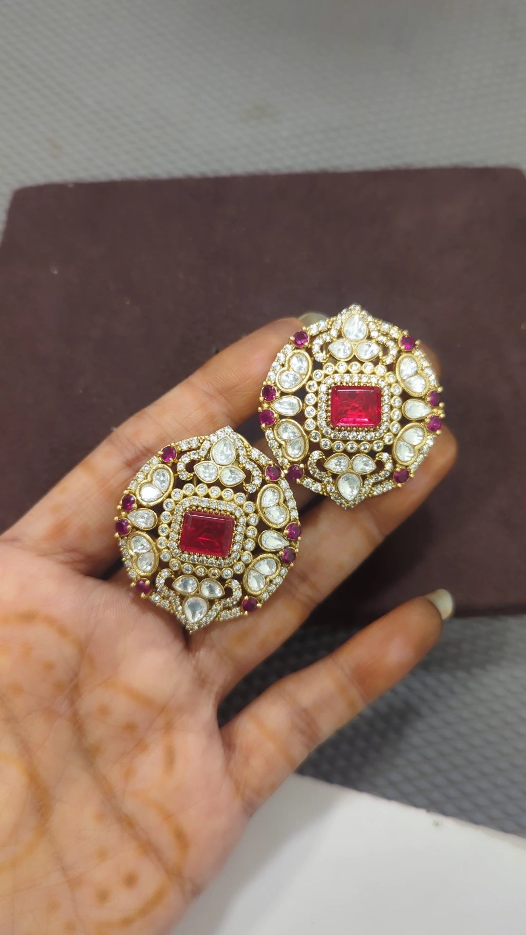 Kinal Jadau Studs