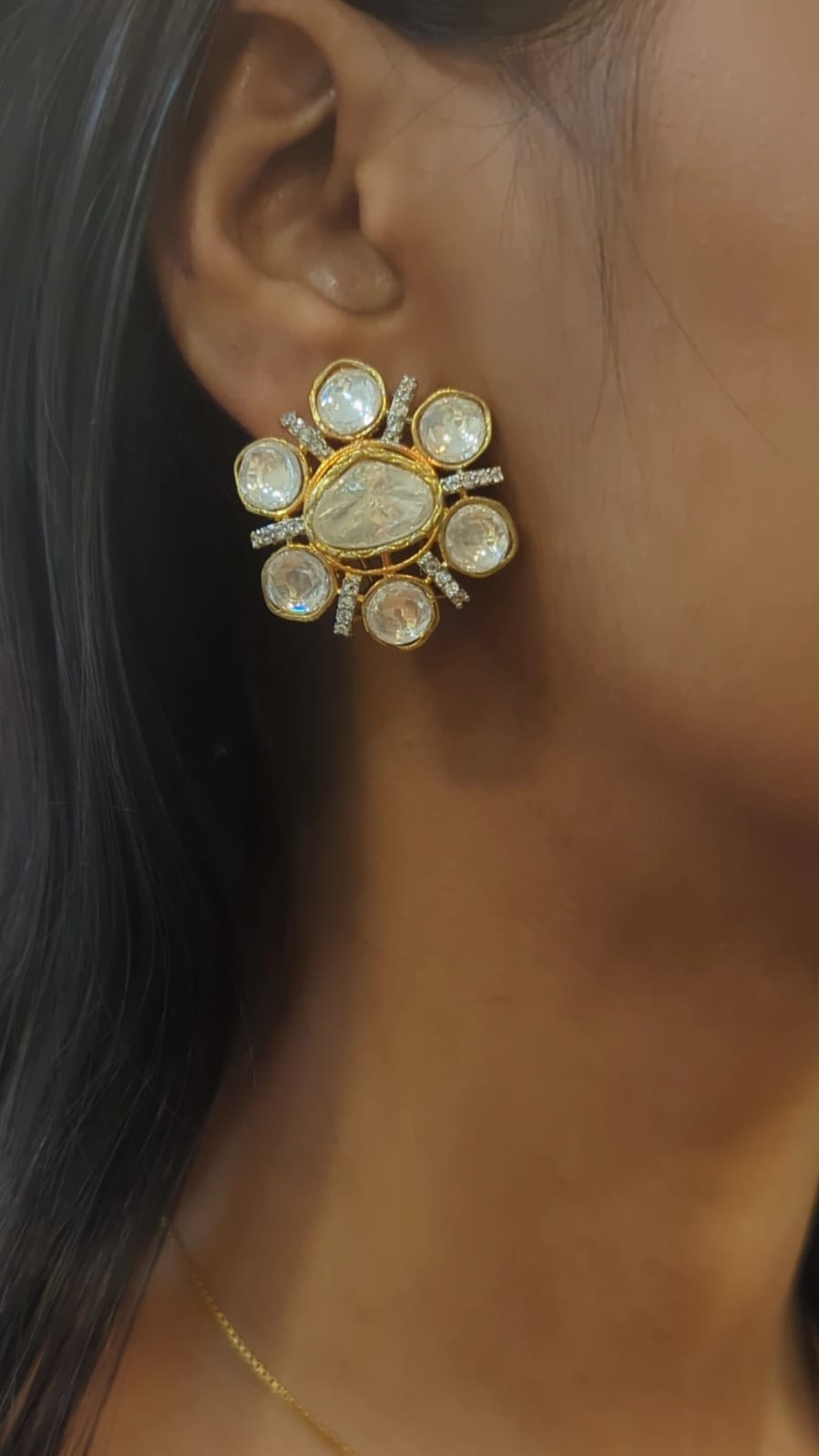 Ritu Polki Studs