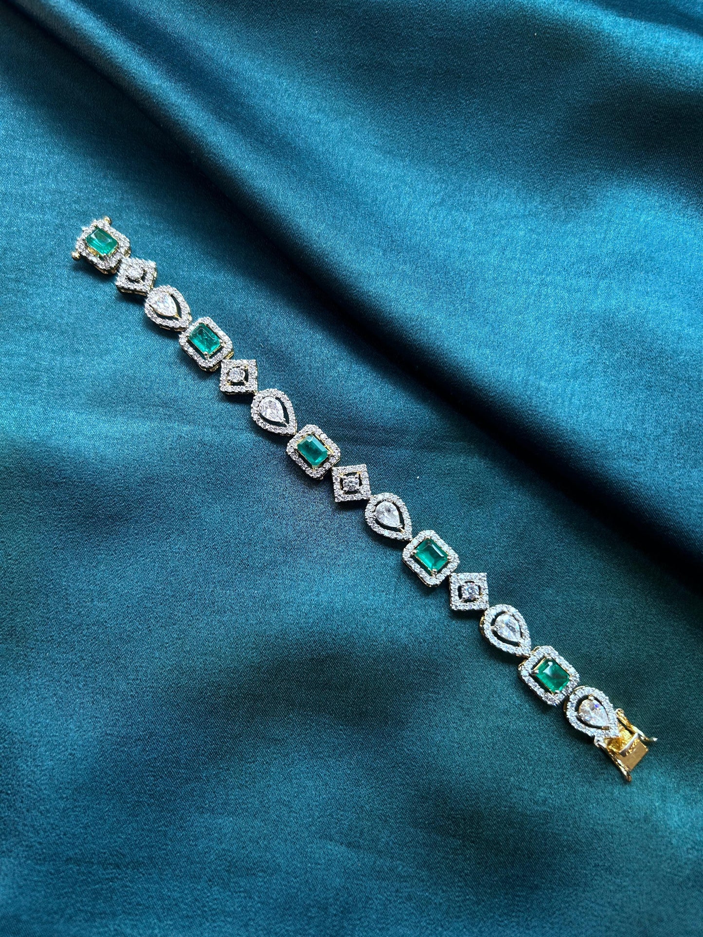 Raha Emerald and Diamond Bracelet