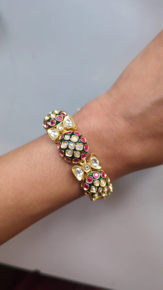 Kundan Tennis Bracelet