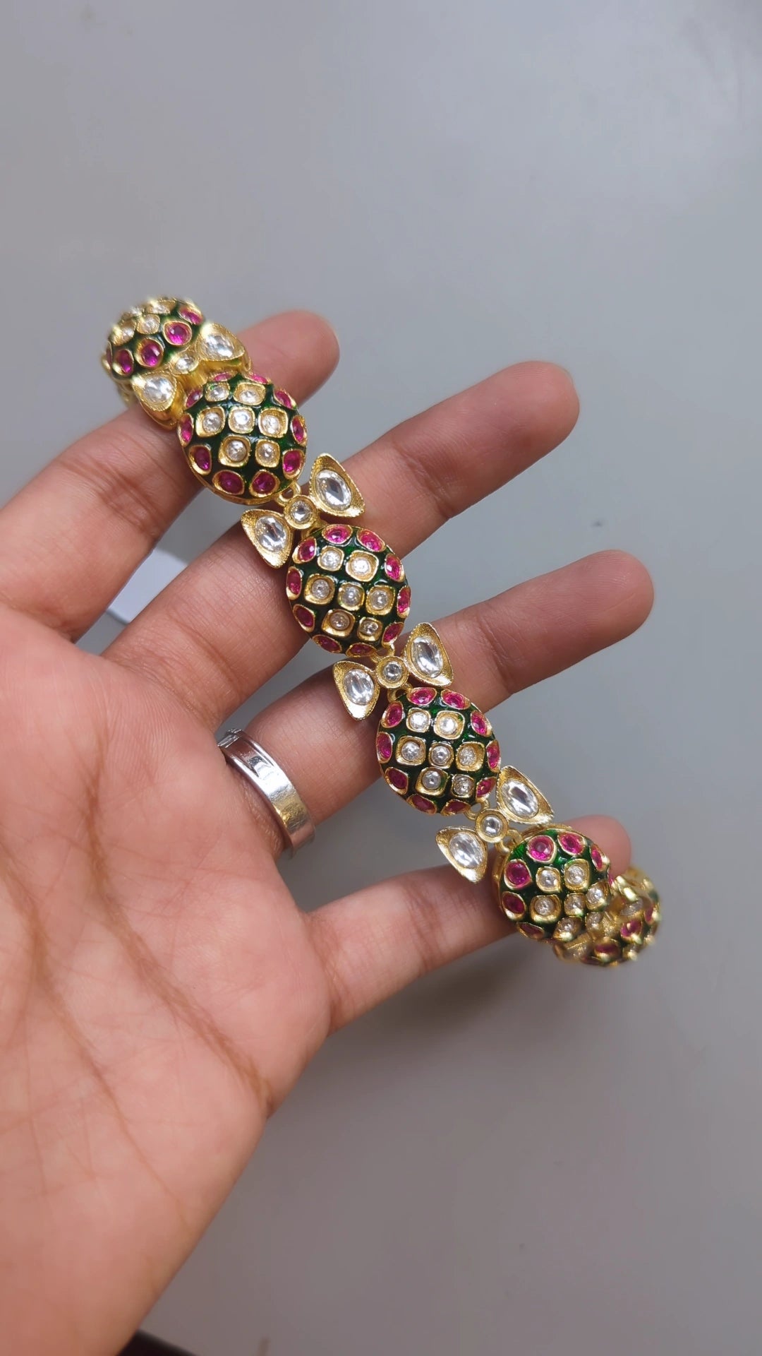 Kundan Tennis Bracelet