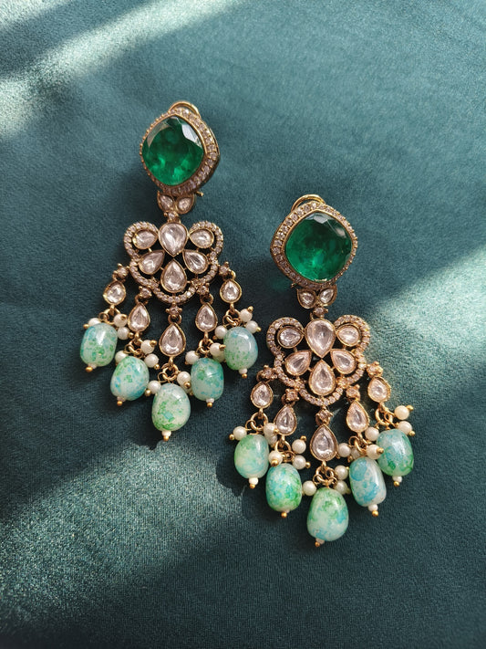 Emerald and Mint Chandbali